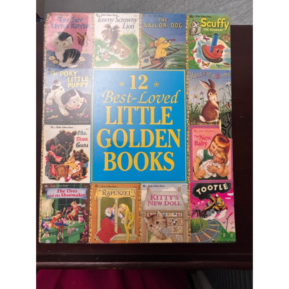 12 Best-Loved Little Golden Books Box Set 1993 Sealed Poky Little Puppy 15492-02